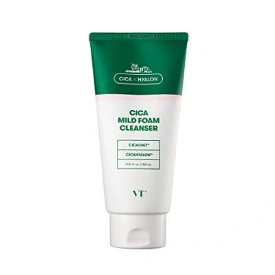 Afbeelding van Vt Cosmetics, Reiniging van het gezicht, Cosmetic Cica Mild Foam Cleanser 300ml (Schuim, 300 ml)