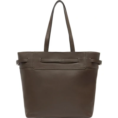 Afbeelding van LIEBESKIND BERLIN Schoudertas Shopper Lora Calf Optic Tote Bag Light Truffel Donkerbruin