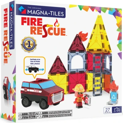 Afbeelding van Magna tiles magnetische tegels fire rescue 27st