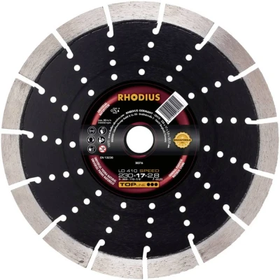 Afbeelding van Rhodius 303712 LD410 SPEED Diamanten doorslijpschijf Diameter 115 mm Boordiameter 22.23 Natuursteen 1 stuk(s)