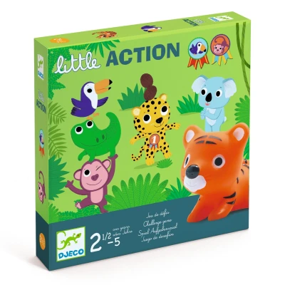 Afbeelding van Djeco kaartspel little action met diertjes en medailles