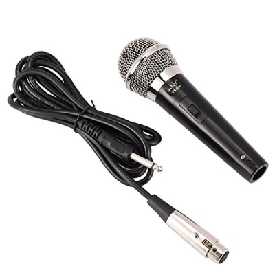 Afbeelding van ASHATA Dynamische microfoon, bekabelde professionele draagbare microfoon met heldere stem voor karaoke en vocale muziekprestaties
