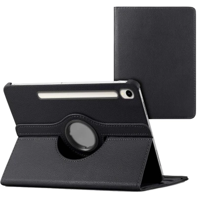 Afbeelding van iMoshion Tablet Hoes Geschikt voor Samsung Galaxy Tab S9 11.0 inch FE / 360 Draaibare Bookcase Zwart