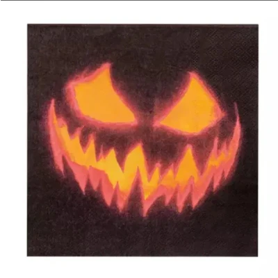 Afbeelding van Boland 20 papieren Servetten Creepy Pumpkin Horror