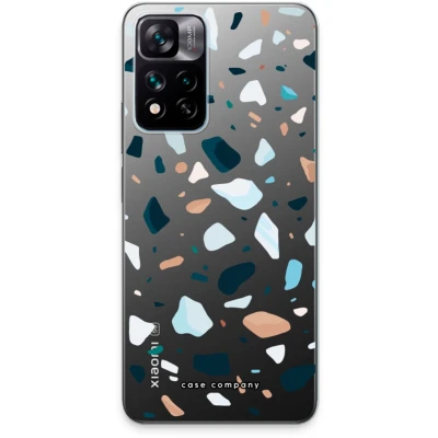 Afbeelding van Case Company® hoesje geschikt voor Xiaomi 11i Terrazzo N13 Soft Cover Telefoonhoesje Bescherming aan alle Kanten en Schermrand