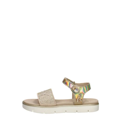 Afbeelding van Replay Sandalen met plateauzool, Dames, Maat: 39, Gold coloured Leer