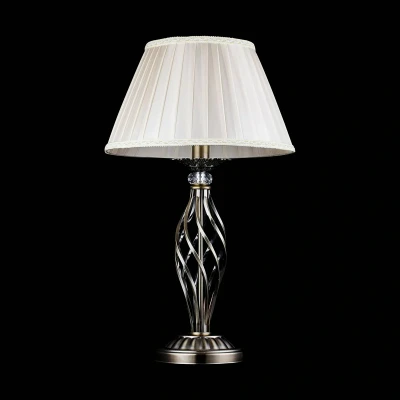 Afbeelding van Maytoni Grace tafellamp 1 lamp messing/beige