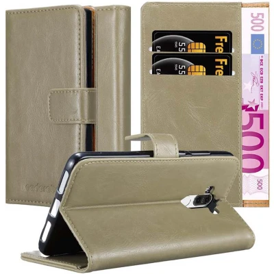 Afbeelding van Cadorabo Hoesje geschikt voor Huawei MATE 9 in CAPPUCCINO BRUIN Beschermhoes met magnetische sluiting, standfunctie en kaartvakje Book Case Cover Etui