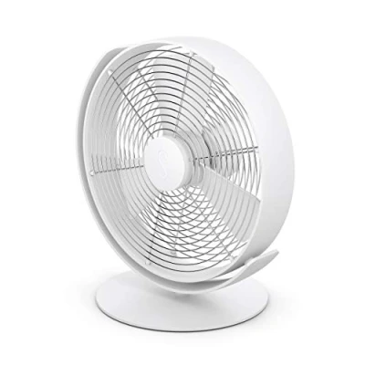 Image de Ventilateur de table Tim Stadler Form, rafraîchit sans bruit avec réglage en continu la vitesse, port USB, idéal pour chambre et le bureau, blanc