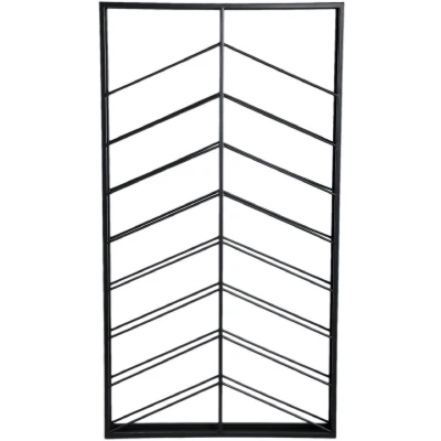 Afbeelding van PTMD Vinno Wijnrek 65 x 8 120 cm Ijzer Zwart