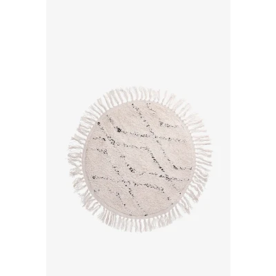 Afbeelding van Grijze ronde badmat (60 cm)