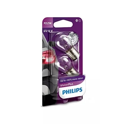 Image de Philips automotive lighting Visionplus P21/5W, Lampe De Signalisation, Blister 2