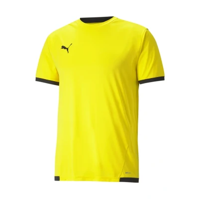 Afbeelding van Puma Teamliga Shirt Korte Mouw Heren Geel / Zwart Maat: 3XL