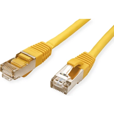 Afbeelding van VALUE Patchkabel Cat.6 (Class E) S/FTP (PiMF), LS0H, geel, 0,5 m