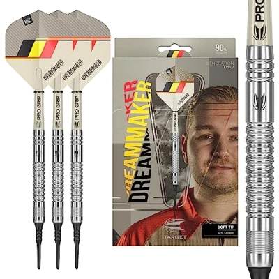 Afbeelding van Target Dimitri van den Bergh G2 SP 90% Soft Tip Dartpijlen 21 Gram