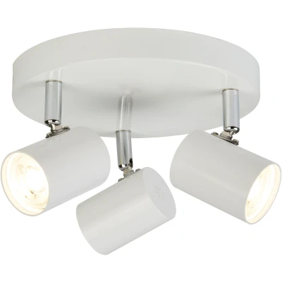 Afbeelding van Searchlight Rollo Opbouwspot 3L Ø 26 X 12 Cm 3 4W Dimbare LED Incl. Wit