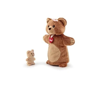Afbeelding van Handpop beer met baby 26cm