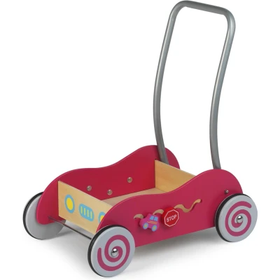 Afbeelding van Simply For Kids Houten Duwwagen Roze