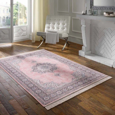 Afbeelding van Vloerkleed Klassiek Regal Lucian Roze 135x195 Cm