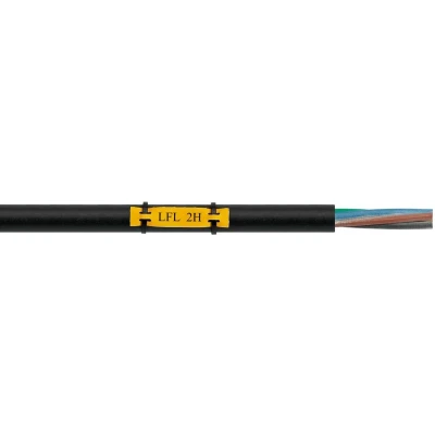 Afbeelding van LAPP 83254760 LFL1H YE/WH Kabeletiket Fleximark 26 x 9 mm Kleur van het label: Geel Aantal etiketten: 40