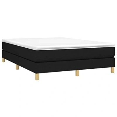 Afbeelding van Boxspringframe stof zwart 140x190 cm