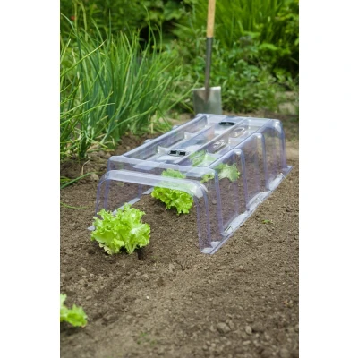 Afbeelding van Tunnelkas 86 x 40 22 cm (Incl. 6 grondpennen, Doorzichtig, Ventilatie)