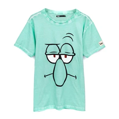 Afbeelding van Spongebob Squarepants Patrick of Squidward Character Top Unisex T shirt, Groen