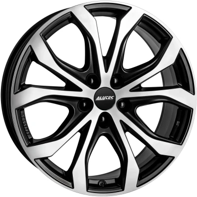 Afbeelding van ALUTEC 5 gat 20duim 120mm lichtmetalen Velg W10X mat zwart vooraan gepolijst W10 902043V13 9duim 43mm 65.10mm
