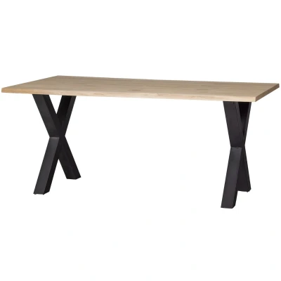 Afbeelding van WOOOD Tablo Boomstam Tafel met Alkmaar Poot Eiken 75x180x90