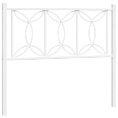 Afbeelding van Hoofdbord 100 cm metaal wit