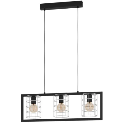 Afbeelding van EGLO Jubily Hanglamp E27 77 cm Zwart