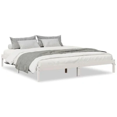 Image de vidaXL Cadre de lit extra long sans matelas 200x220 cm bois massif pin
