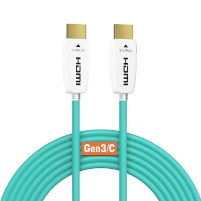 Afbeelding van RUIPRO 8K HDMI Glasvezel kabel 20 meter 2.1 48Gbps @ 60Hz 4K 120Hz Dynamische HDR/eARC/HDCP 2.2 / 3D Slim Flexibel voor HDTV/Projector/Home Theater/TV Box/Gaming Box