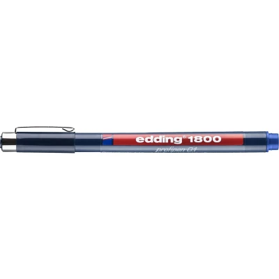Afbeelding van edding 1800 profipen 0.1 blauw 1ST 0,25 mm / 4 180001003