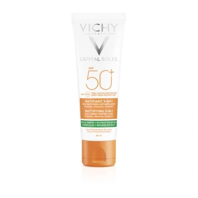 Afbeelding van Vichy Capital Soleil Matterende 3 in 1 Zonbescherming SPF 50