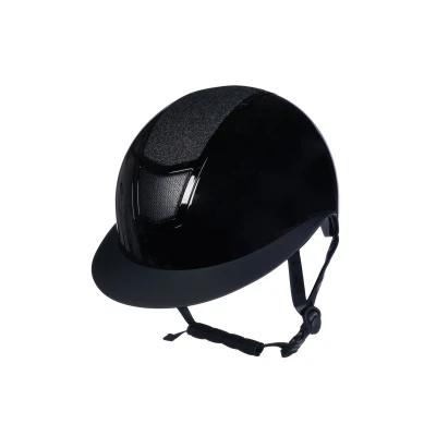Image de HKM Bombe Shiny Diamond Noir 56 58cm