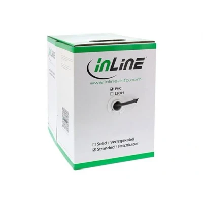 Image de InLine Câble en vrac 100 m SFTP CAT 5e bloqué noir