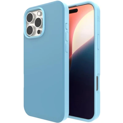 Afbeelding van ZAGG SoHo Snap Hoesje Geschikt voor Apple iPhone 16 Pro Max Compatibel met MagSafe Back Cover Magneet Grafeen Blauw