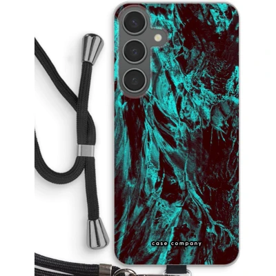 Afbeelding van Case Company® hoesje met Koord geschikt voor Samsung Galaxy S24 Plus Ice Age Telefoonhoesje Zwart Bescherming aan alle Kanten en Over de Schermrand