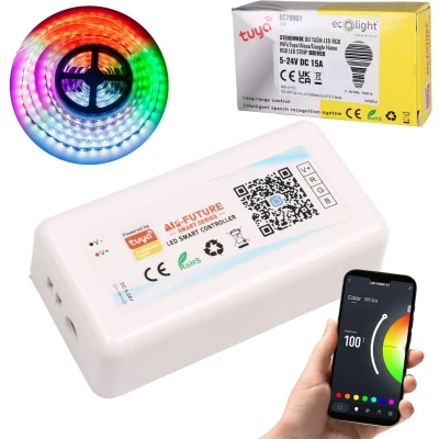 Afbeelding van Controller LED RGB Tuya 15A 180W 12V Intelligente aansturing van strips
