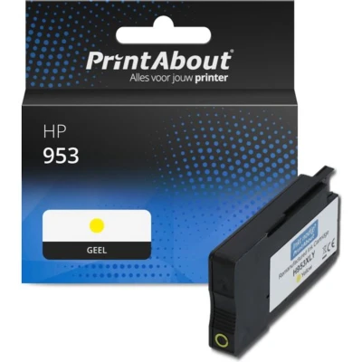 Afbeelding van Huismerk HP 953 (F6U14AE) Inktcartridge Geel
