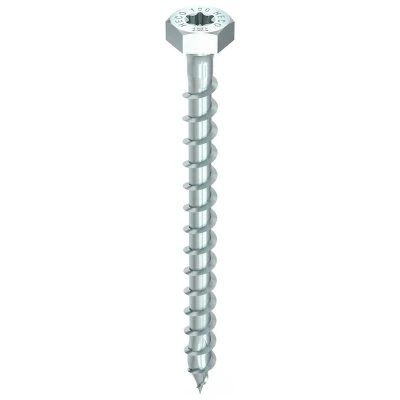 Afbeelding van HECO TOPIX Plus houtbouwschroef 8x50mm zeskantkop verzinkt voldraad SW 13/T 40 61232 (Per 100 stuks)