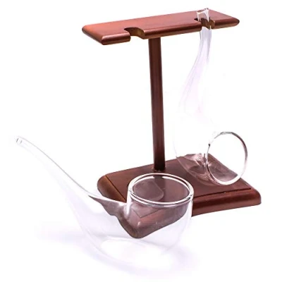 Afbeelding van CKB Cognac Glazen Set van 2 Glas Pijp Nippend