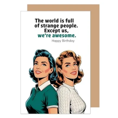 Afbeelding van Edition Seidel Gelukkige Verjaardagskaart voor vrouwen, vriendin, Happy Birthday, met envelop, SW025