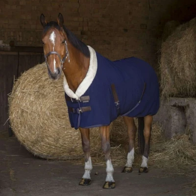 Afbeelding van EQUITHÈME Fleecedeken Teddy Navy 155/206