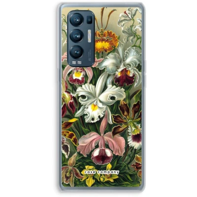 Afbeelding van Case Company® hoesje geschikt voor Oppo Find X3 Neo Haeckel Orchidae Soft Cover Telefoonhoesje Bescherming aan alle Kanten en Schermrand