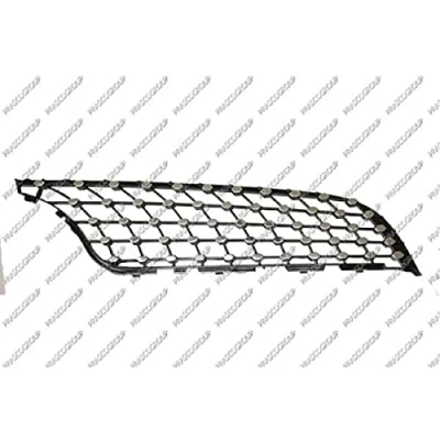 Afbeelding van PRASCO ME7152023 Grille Auto rechts Onderste deel Verchroomd zwart