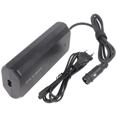 Afbeelding van Originele Flyer e bike oplader geschikt voor Panasonic accu, 36V 4A, alleen bikes met SIB2, STB, FIT 1 systeem
