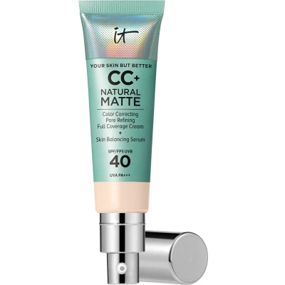 Afbeelding van It Cosmetics Your Skin But Better CC+ Natural Matte SPF40 Foundation &amp; Stralende Finish Fair Porcelain 32ml
