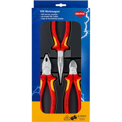 Image de Jeu de 3 pinces isolées 1000 V VDE Knipex